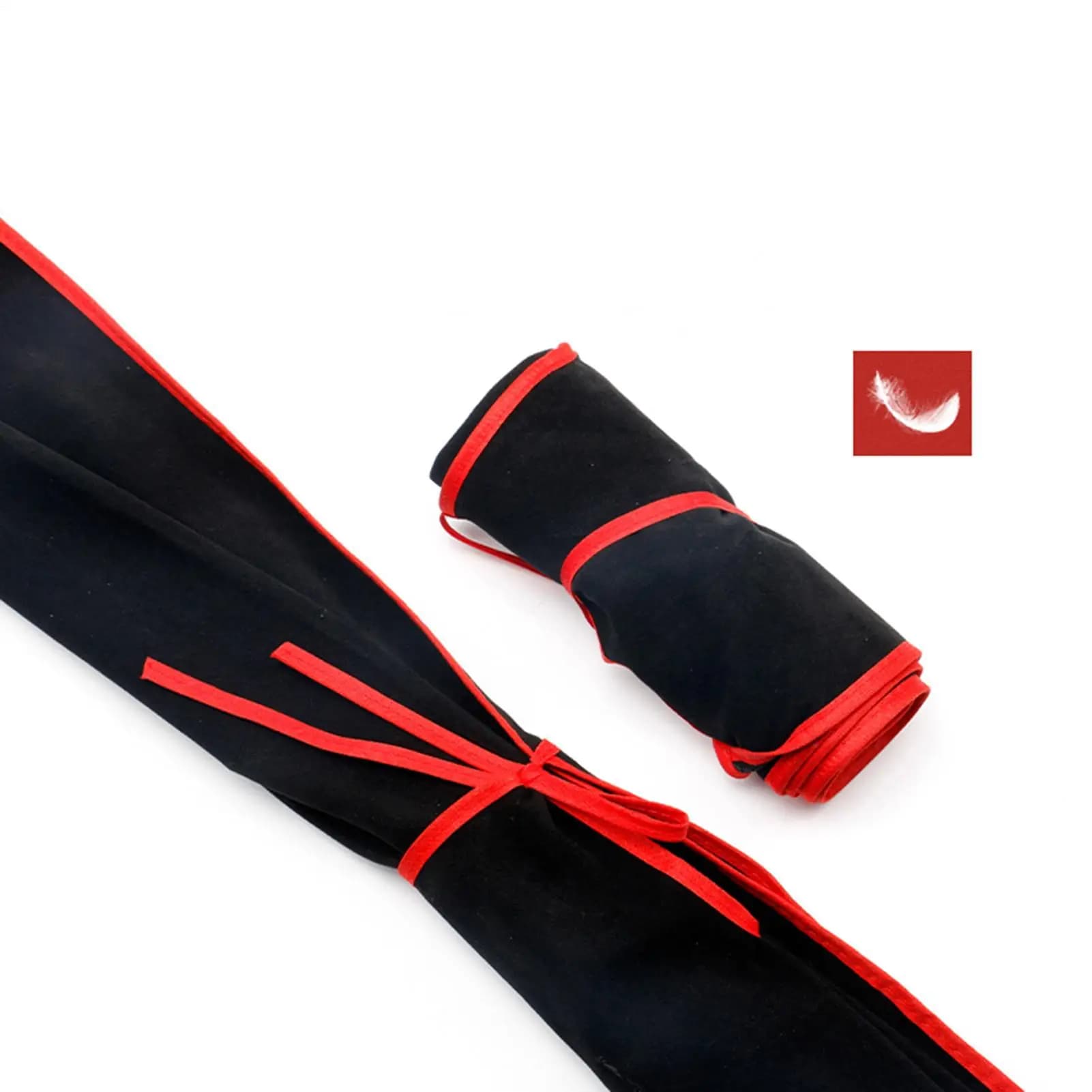 Thick, foldable and portable velvet fishing rod bag, protective bag for fishing gear