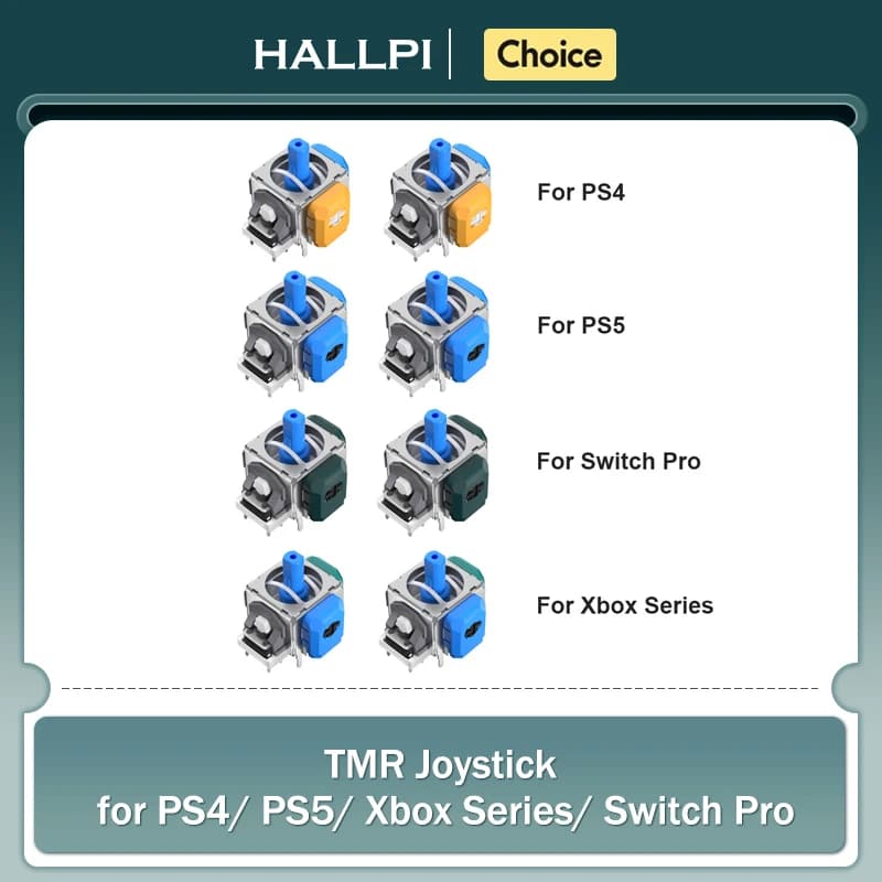 Joystick elettromagnetico HALLPI TMR per controller Switch Pro PS5 PS4 Xbox Series Design a basso consumo per la sostituzione della riparazione