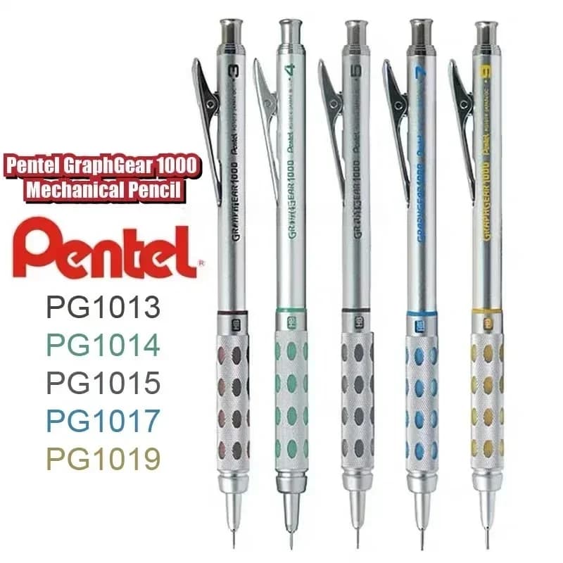 New Japan Original Pentel Graphgear 1000 Mechanical Drafting Pencil PG 1013/1015/1017/1019 Student Office Design Artist Free Shi