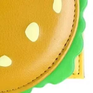 Porta carte di credito a forma di hamburger Portafoglio bifold con blocco RFID Portafoglio piccolo per donne e ragazze