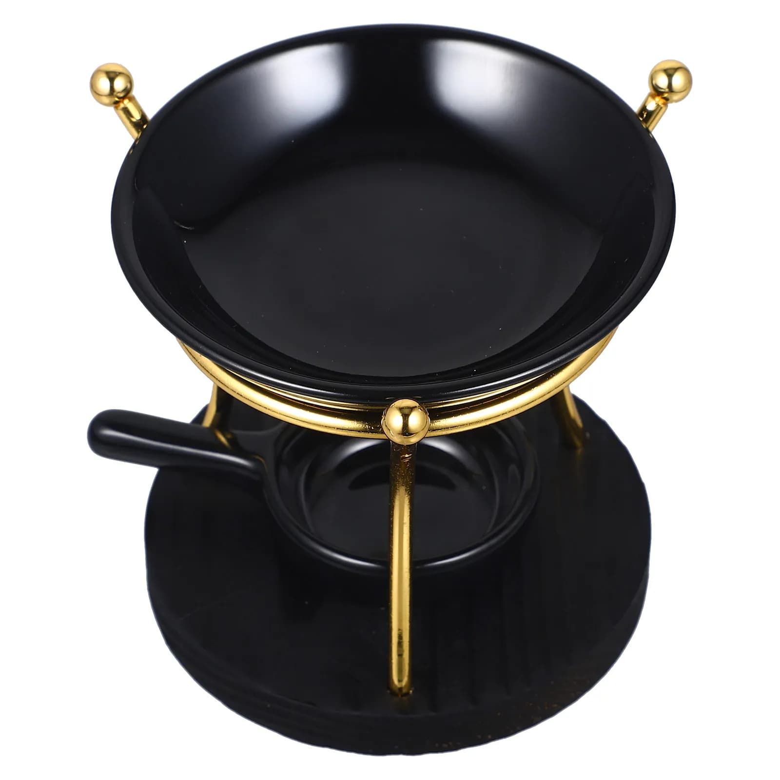 Tealight Essential Oil Burner Ceramic and Wood Aroma Diffuser Warmer for Wax Melts Home Decor Wedding Housewarming Gift