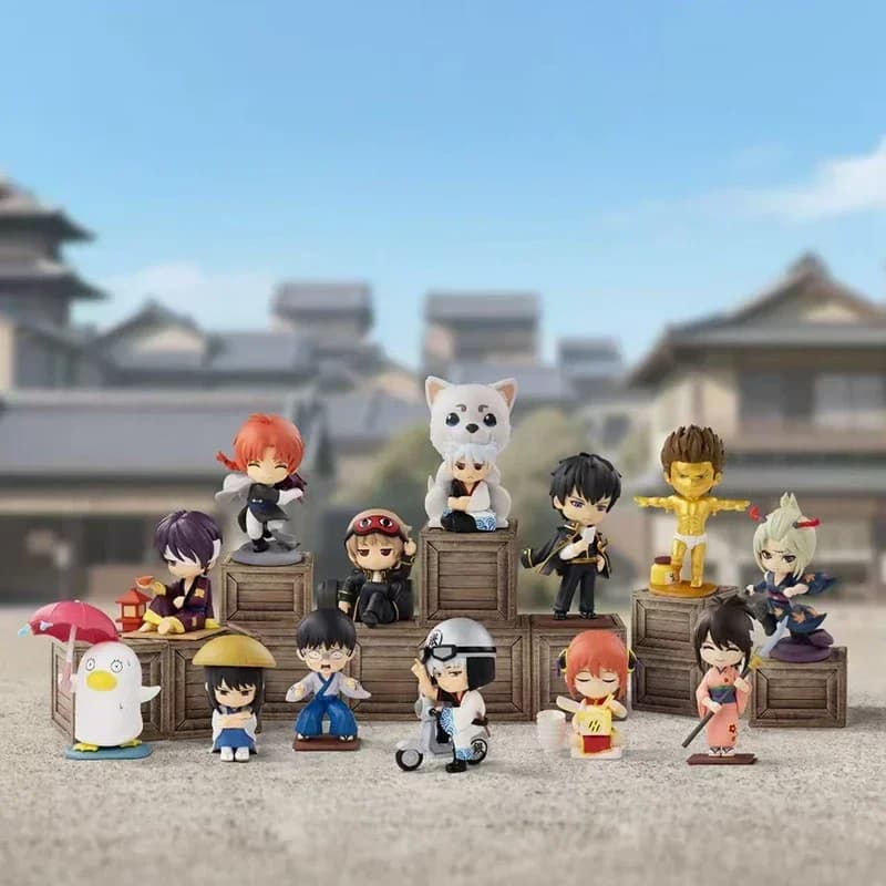 POP MART Gintama 'Welcome to Yorozuya' Series - Mystery Blind Box with Anime Figure Ornaments Cute Doll Collection Guess Bag