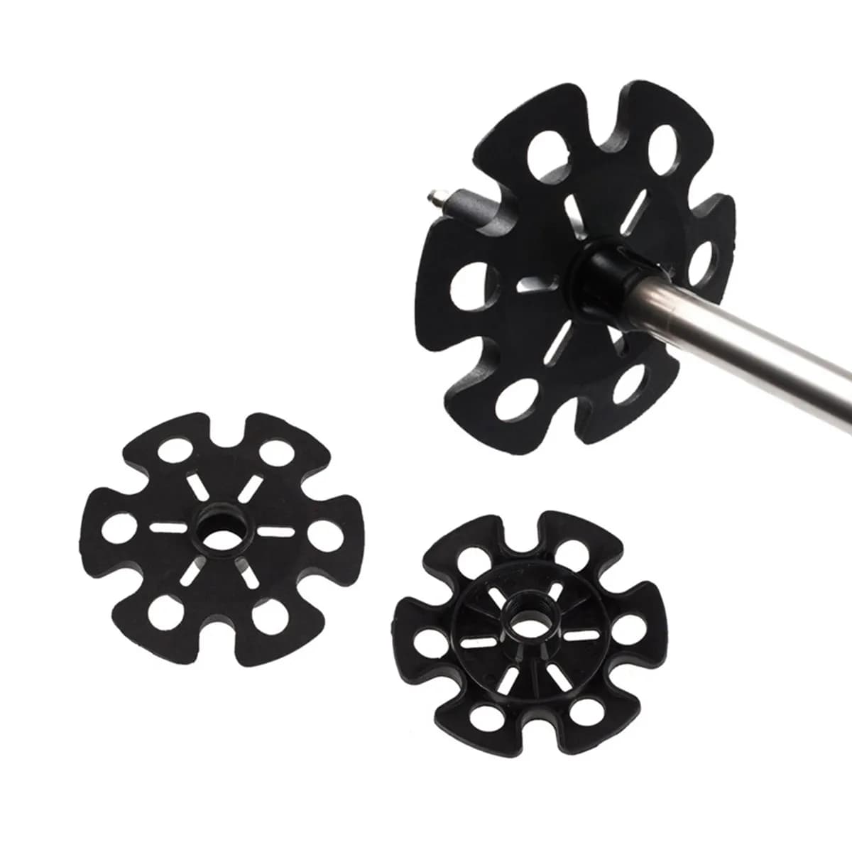 Set of 5 Hiking Accessories, Snowflake Anti-slip Cestelli for Trekking Sticks, Fango and Snow Support