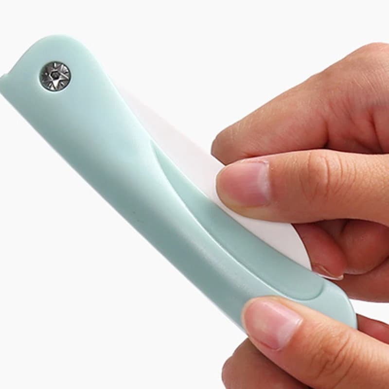 Mini coltello da frutta in ceramica, 1 pezzo, accessori per cucina e bar, coltello pieghevole portatile, coltello da frutta creativo per cucina, coltello per sbucciare.