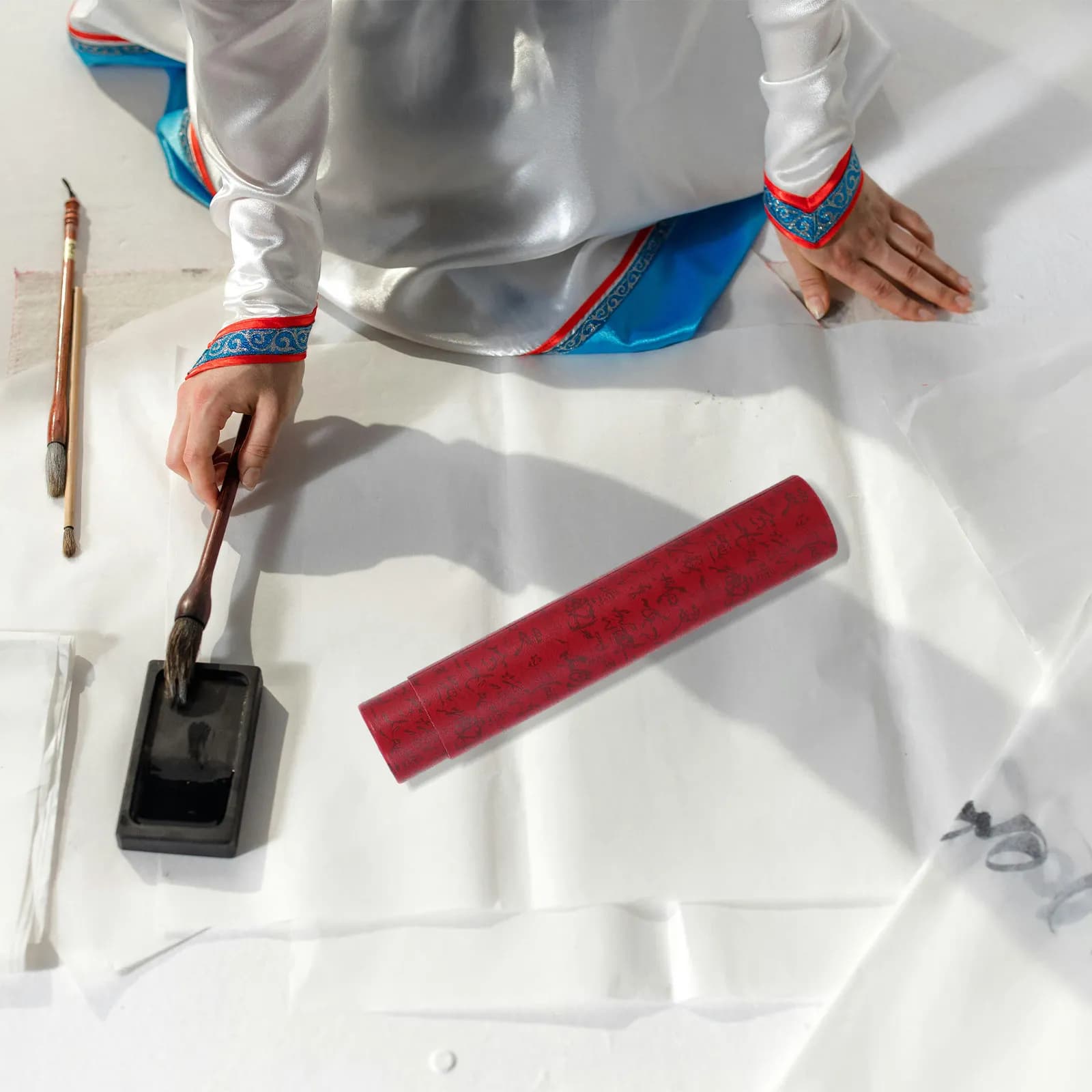 Tubo Telescopico per Conservazione di Opere d'Arte, Documenti, Progetti, Mappe, Impermeabile, Resistente alla Luce, Cilindro Portatile Arrotolabile