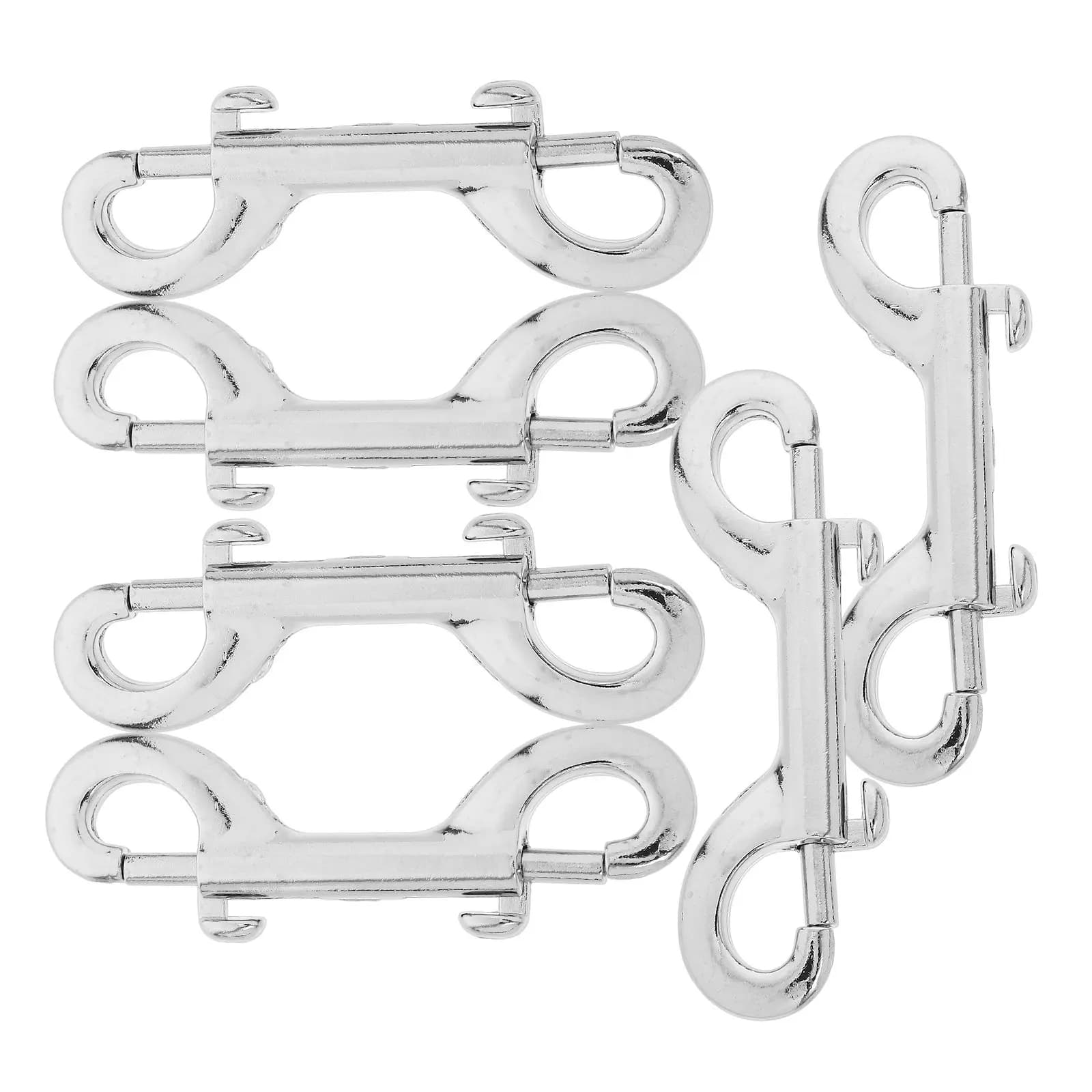 6Pcs Stainless Steel Pet Snap Hooks 89mm Double Ended Bolt Snaps for Dog Leash Walking Training Traveling Double End Snaps