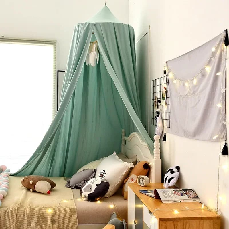 Zanzariera per bambini Tenda per culla Ragazza Principessa Letto sospeso Baldacchino Decorazione per la casa Soggiorno Angolo di lettura Gioca Arredamento della camera