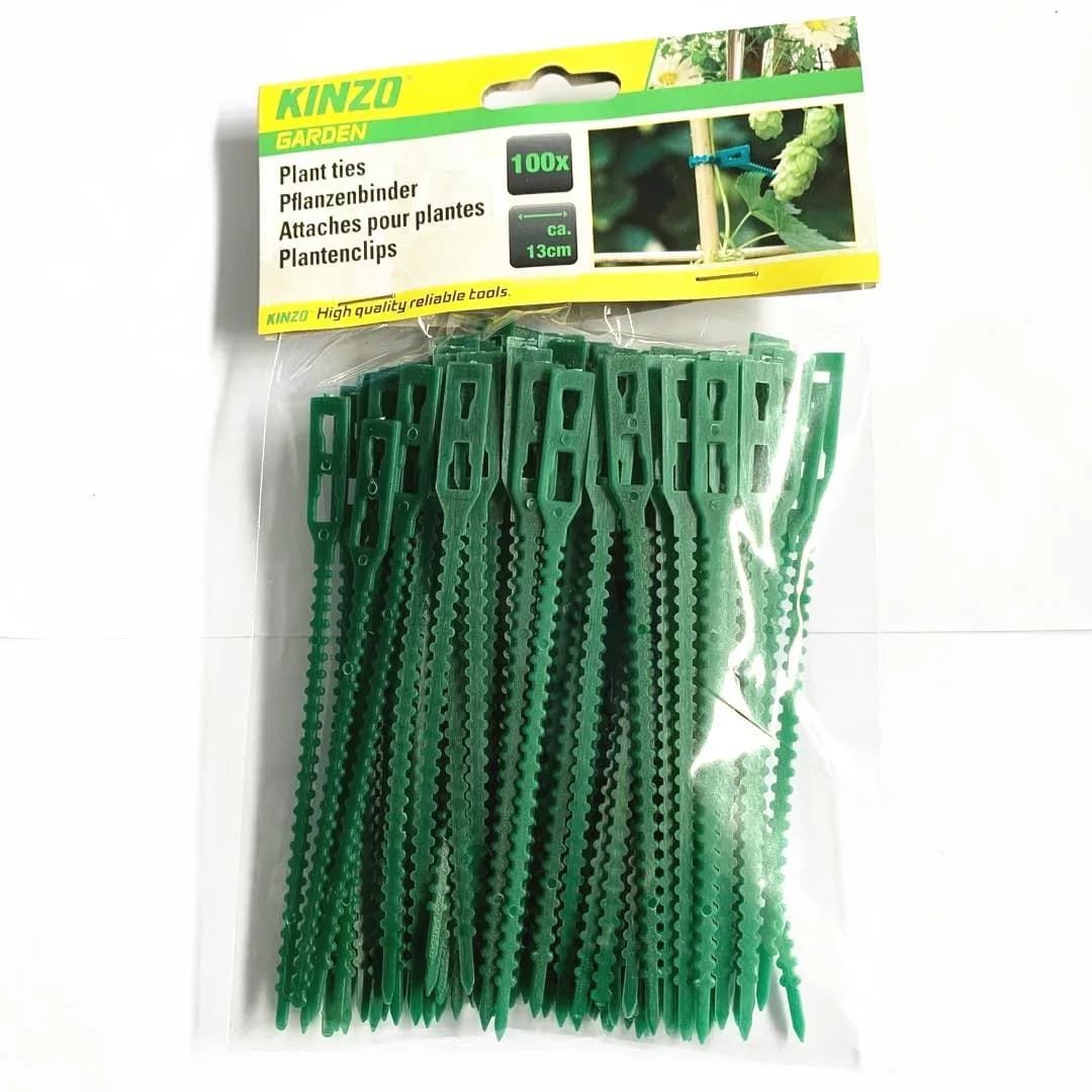 Fascette per cavi in plastica regolabili da 50 pezzi riutilizzabili per forniture da giardino supporto per arrampicata su alberi vite per piante Clip per stelo di pomodoro
