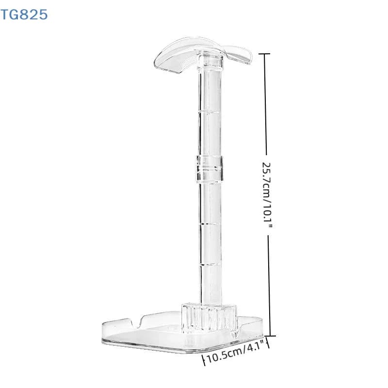 【AN】【SA】1pc Headphone Stand With Base Universal Headphone Stand Hanger Transparent Multi-Function Detachable Stand