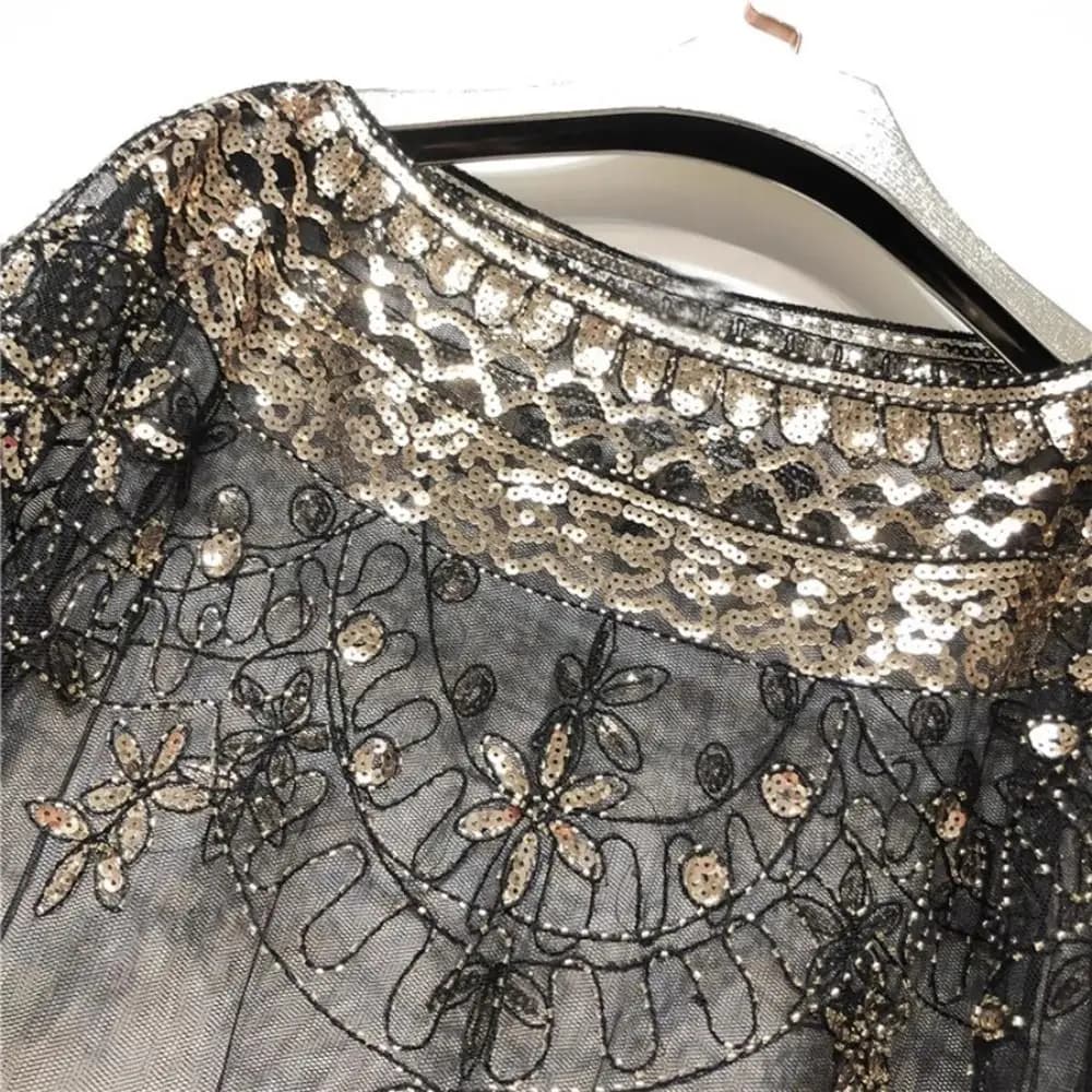 Scarf/Scaldacollo from Sposa in Pizzo Transparent with Embroidery Floreale and Paillettes, Tinta Unita, for Summer Evening
