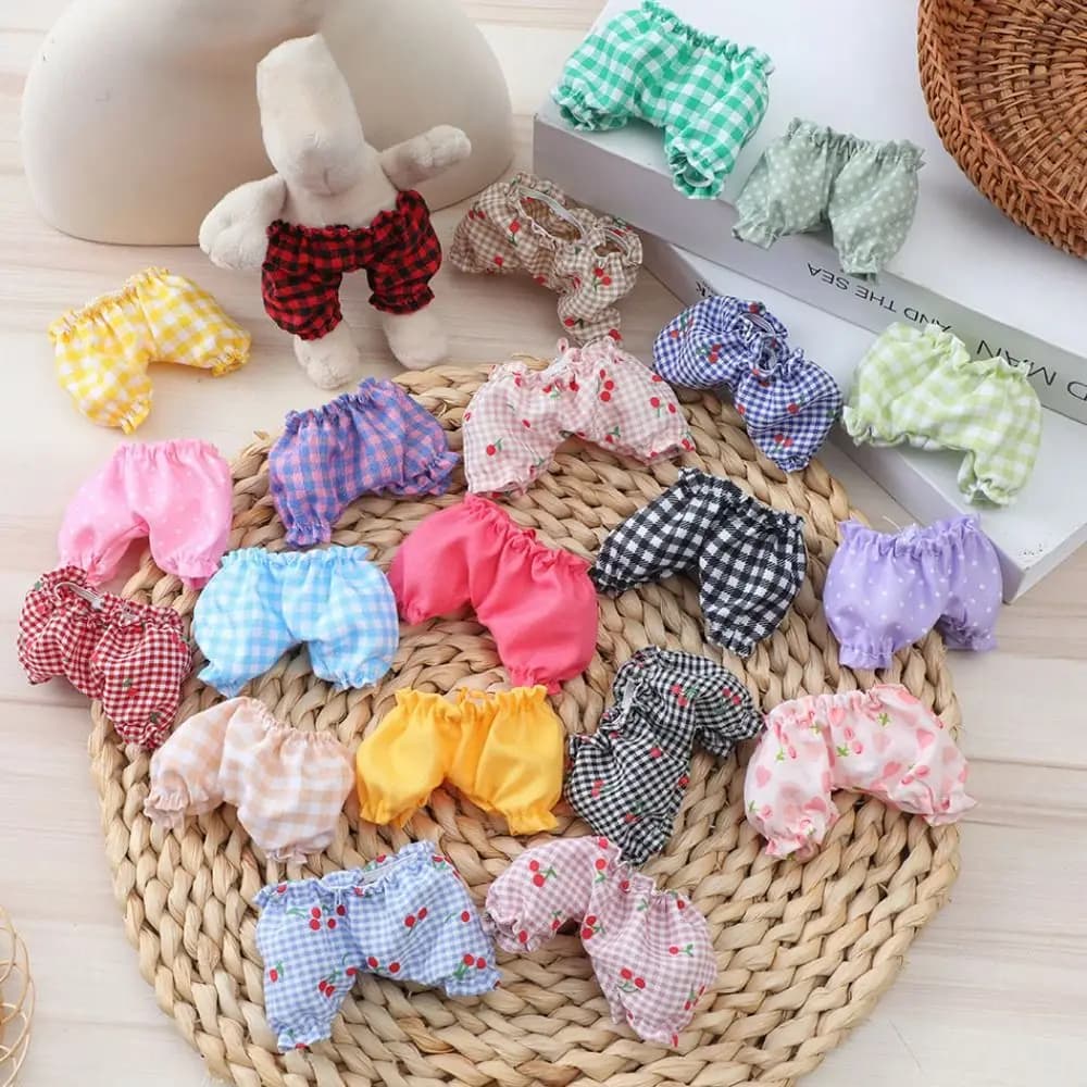 10cm Cotton Doll Fashion Lantern Pants Shorts Cotton Doll Suit abbigliamento Casual pantaloni pantaloni abbigliamento accessori per bambole fai da te giocattoli per bambini