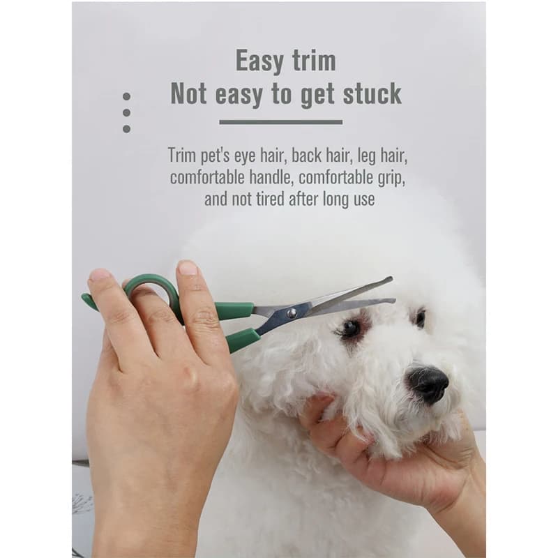 Professional dog hair clipper pet supplies stainless steel round pointed pet clipper cat and dog durable and safe hair cleaning