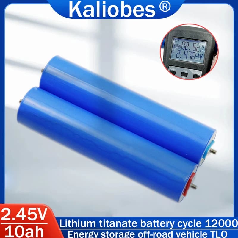 Rechargeable Lithium Titanate Battery LTO 2.3V/2.45V 10Ah 32140 10000mAh LTO-32145 for DIY, Electric Scooter 12V 24V, Motorcycle