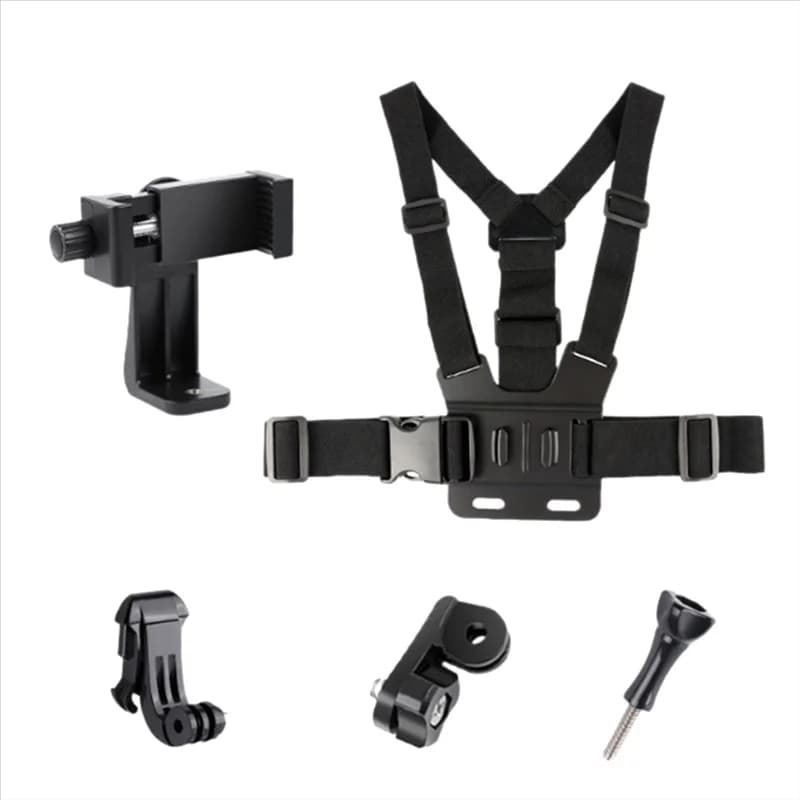 laB74A laPer Gopro Osmo Phone All-In-One 5 pcs Action camera kit Head straps Adjustable mounting