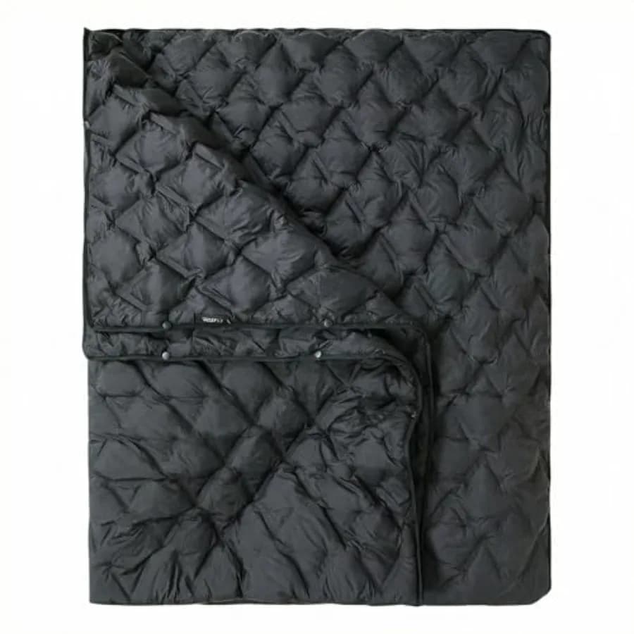 Sacco a Pelo Indossabile, Coperta Poncho da Campeggio Impermeabile Riciclata, Coperta Ultraleggera Pieghevole da Stadio per Esterni