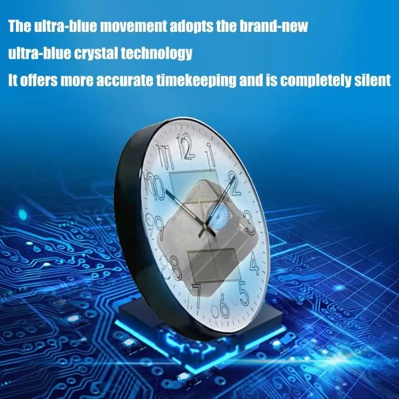 K9FB Modern Wall Lighted ABS Plastic Battery With Tempered Glass Design Easy to read