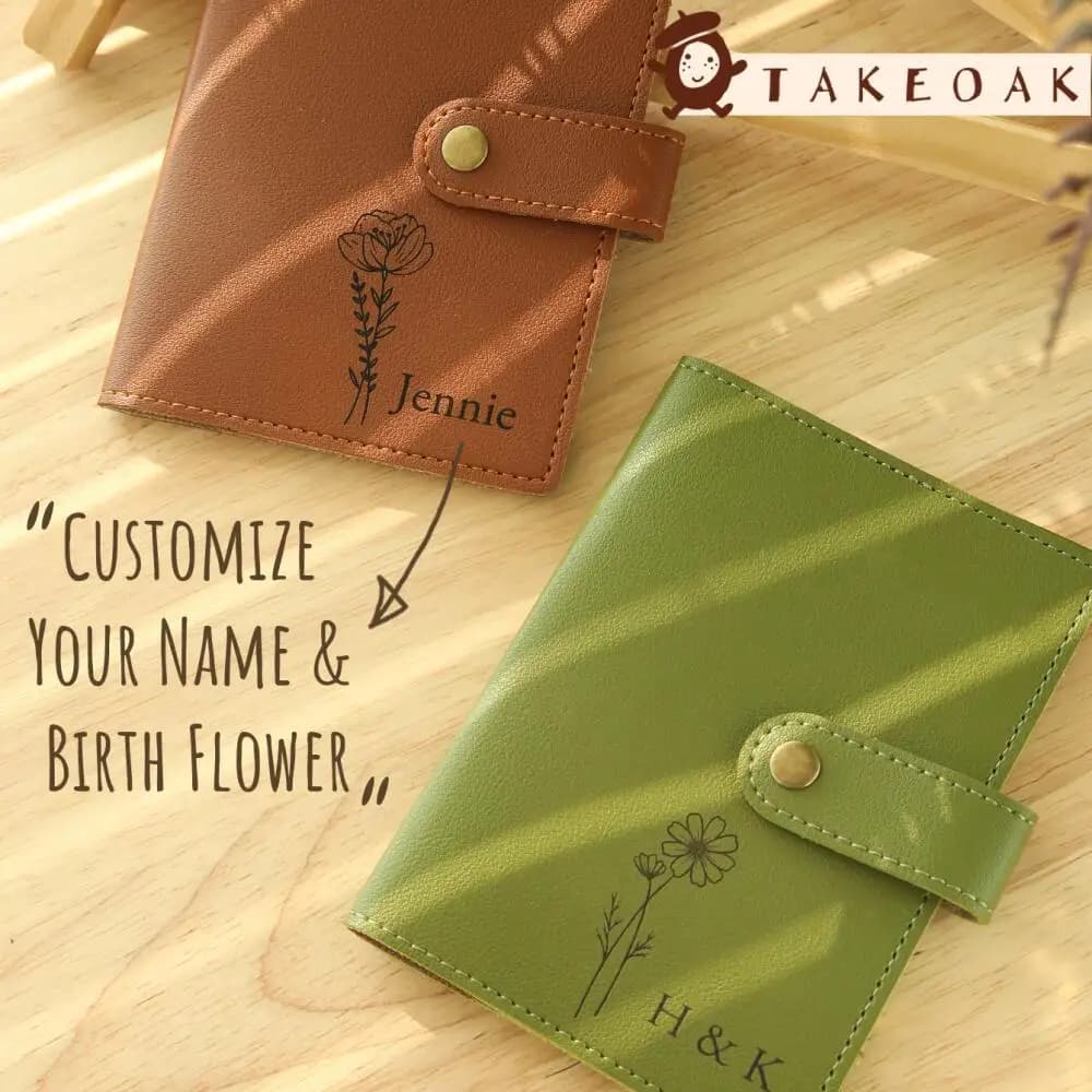 Personalized Custom Simple Travel Passport Holder Cover Case Wallet Rfid Blocking Pu Leather Card Case Travel Accessories Gifts