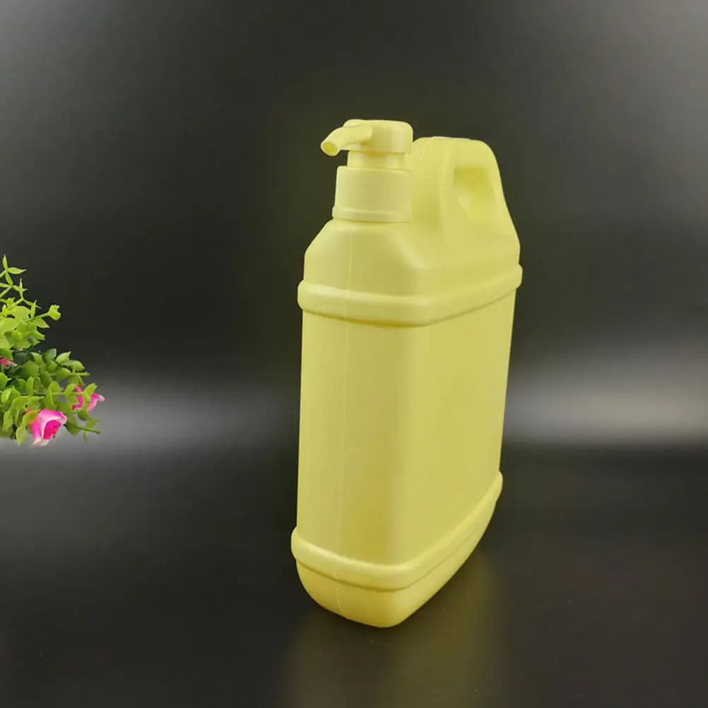 2 flaconi quadrati con pompa a pressione, riutilizzabili e ricaricabili, dispenser per sapone liquido, shampoo, gel doccia, lozione, emulsione, detergente per piatti