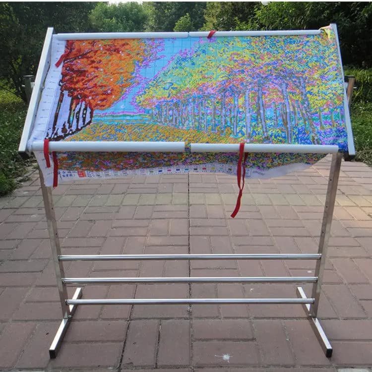 Supporto regolabile in acciaio inossidabile resistente ricamo da tavolo telaio a punto croce strumento artigianale per cucire Kit punto croce cinese