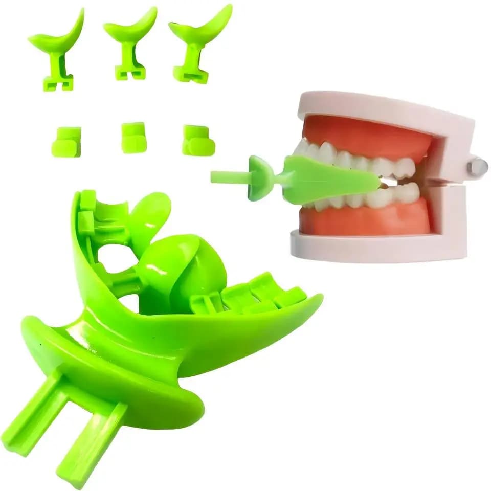 7Pcs Dental Full Denture Occlusal Tray Set Edentulous Impression Bite Registration Trays for Teeth Repair Clinic Lab Tools Kit