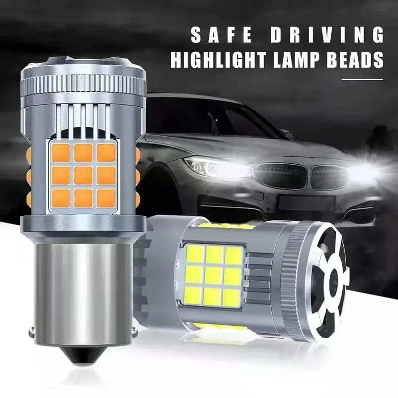1/2PCS Super luminoso 30W 1156 BA15S BAU15S 1157 PY21W T20 7440 Lampadine A LED Ad Alta Potenza 3000LM Sostituire Per Auto luce di retromarcia