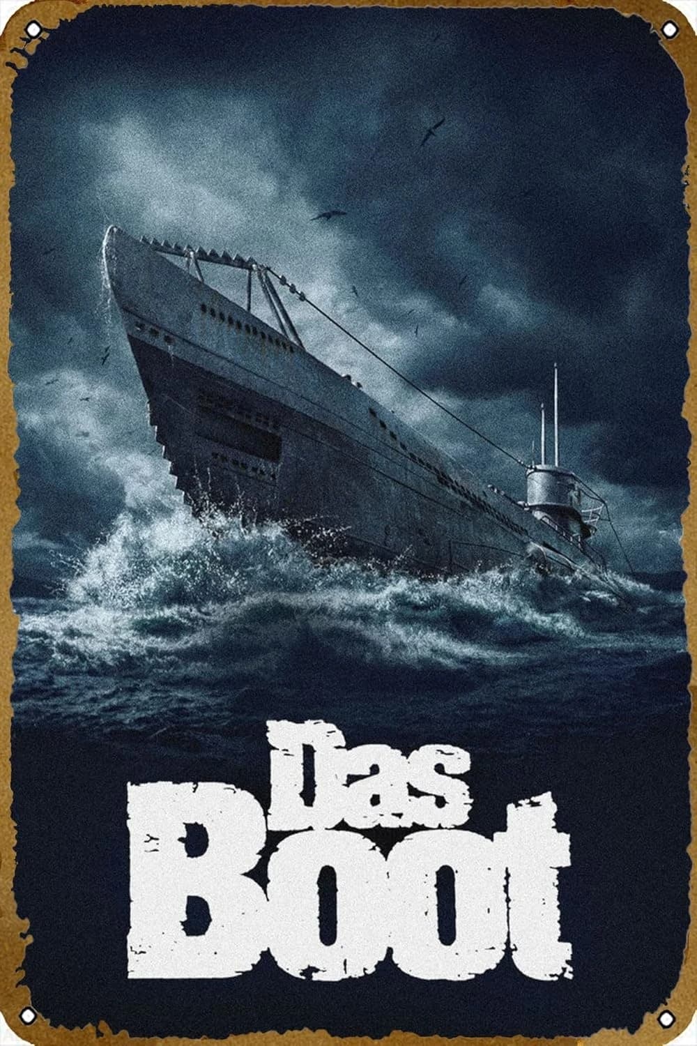 Das Boot Movie Poster Movie Poster Metal Tin Sign 8x12 inch Wall Decor Gifts for Home,Street,Bars,Restaurants,Cafes,Store