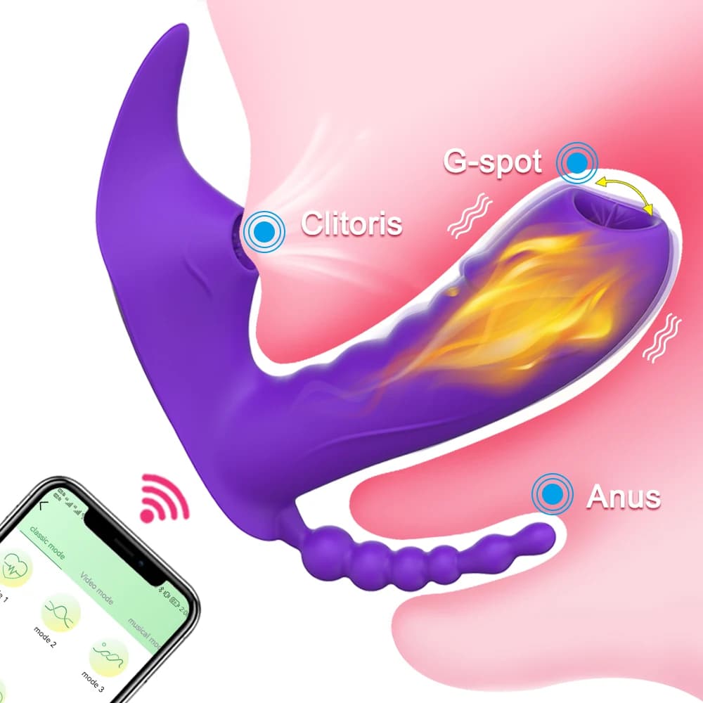 Indossabile vibratore della vagina per le donne clitoride ventosa APP controllo mutandine vibratore G-Spot stimolatore del clitoride giocattolo del sesso per coppie gioco