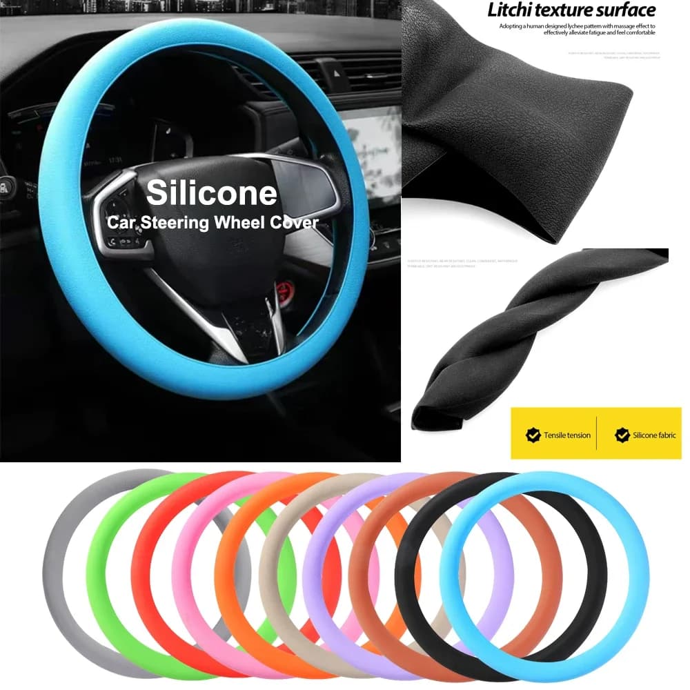 Silicone Car Cover Elastic Protective Cover Silica Gel Decorative Covers for interior multicolored car for women