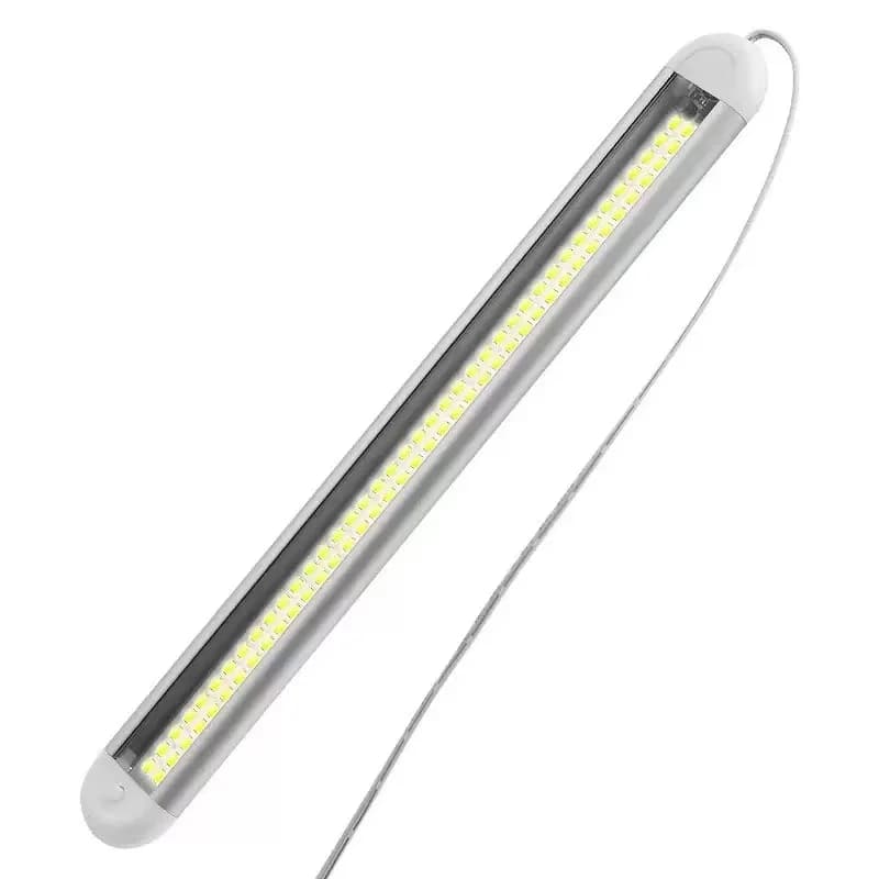 Barra luminosa interna a LED 12V/24V, lampada per bagagliaio a striscia 120 LED per rimorchio da carico chiuso, camper, camion, camper