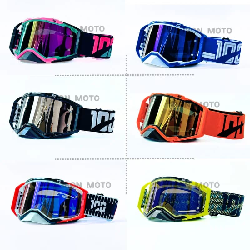Men Motocross Goggles HD Mirrored Motorcycles Glasses Dustproof MX Dirt Bike Goggles Riding Sunglasses Windproof Ski Goggles