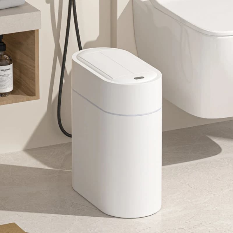 Bidoni per rifiuti con sensore automatico Riciclaggio rifiuti alimentari Bidone della spazzatura Bagno Cestino per rifiuti intelligente Bidoni per lettiere a prova di acqua Prodotti per la pulizia