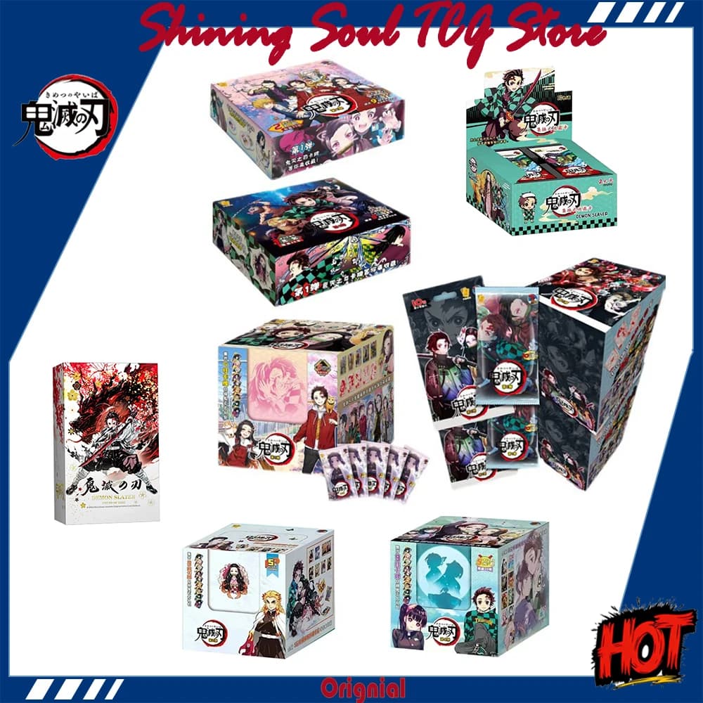 Carte Originali Demon Slayer Infinite Train SSP, Carte Rare con Diamanti, Gioco da Tavolo con Personaggi, Collezione Anime, Pacchetto Booster, Carte Regalo