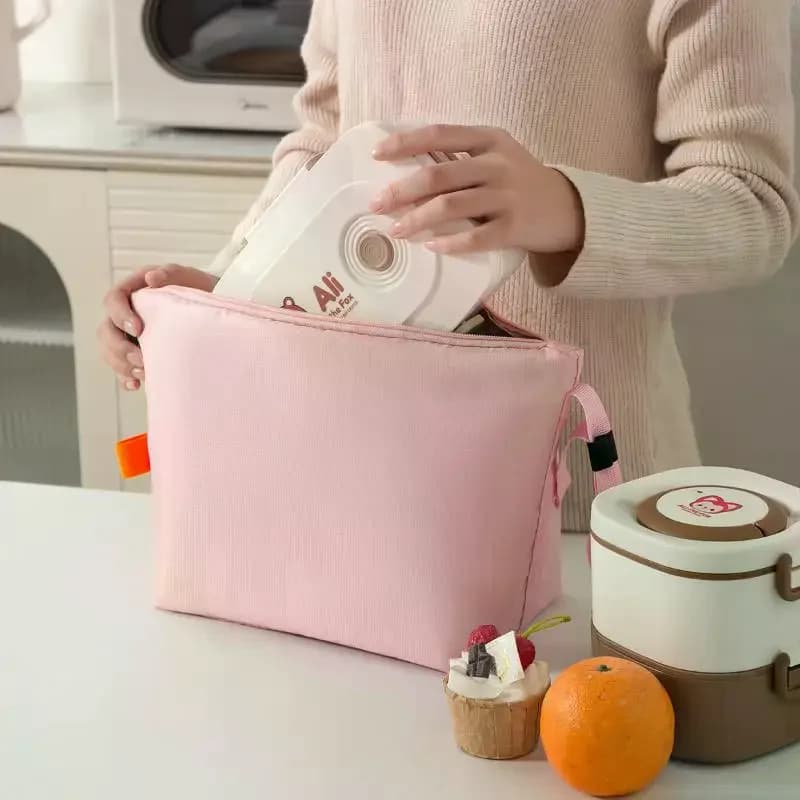 1 pz portatile grande borsa per il pranzo isolata riutilizzabile in foglio di alluminio borsa termica per alimenti per ufficio borsa termica per porta pasti