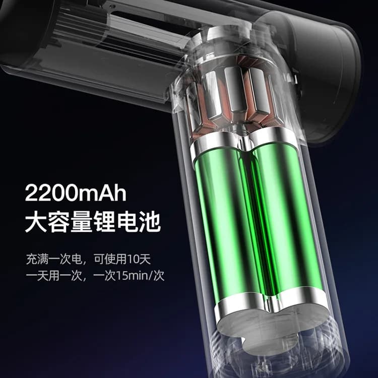 Mini customizable wrapper gun, vibrating shock for muscle masseur
