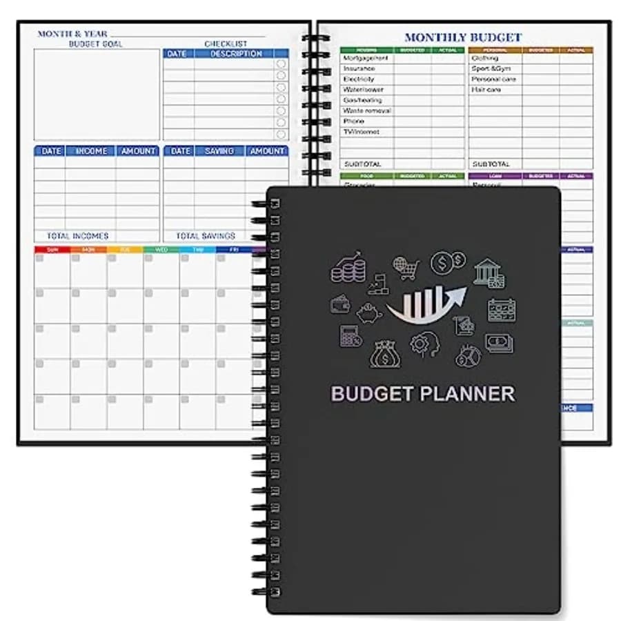 Agenda Finanziaria - Organizzatore Mensile con Registro delle Spese per Gestire il Tuo Denaro Efficacemente, Planner Contabile Non Datato