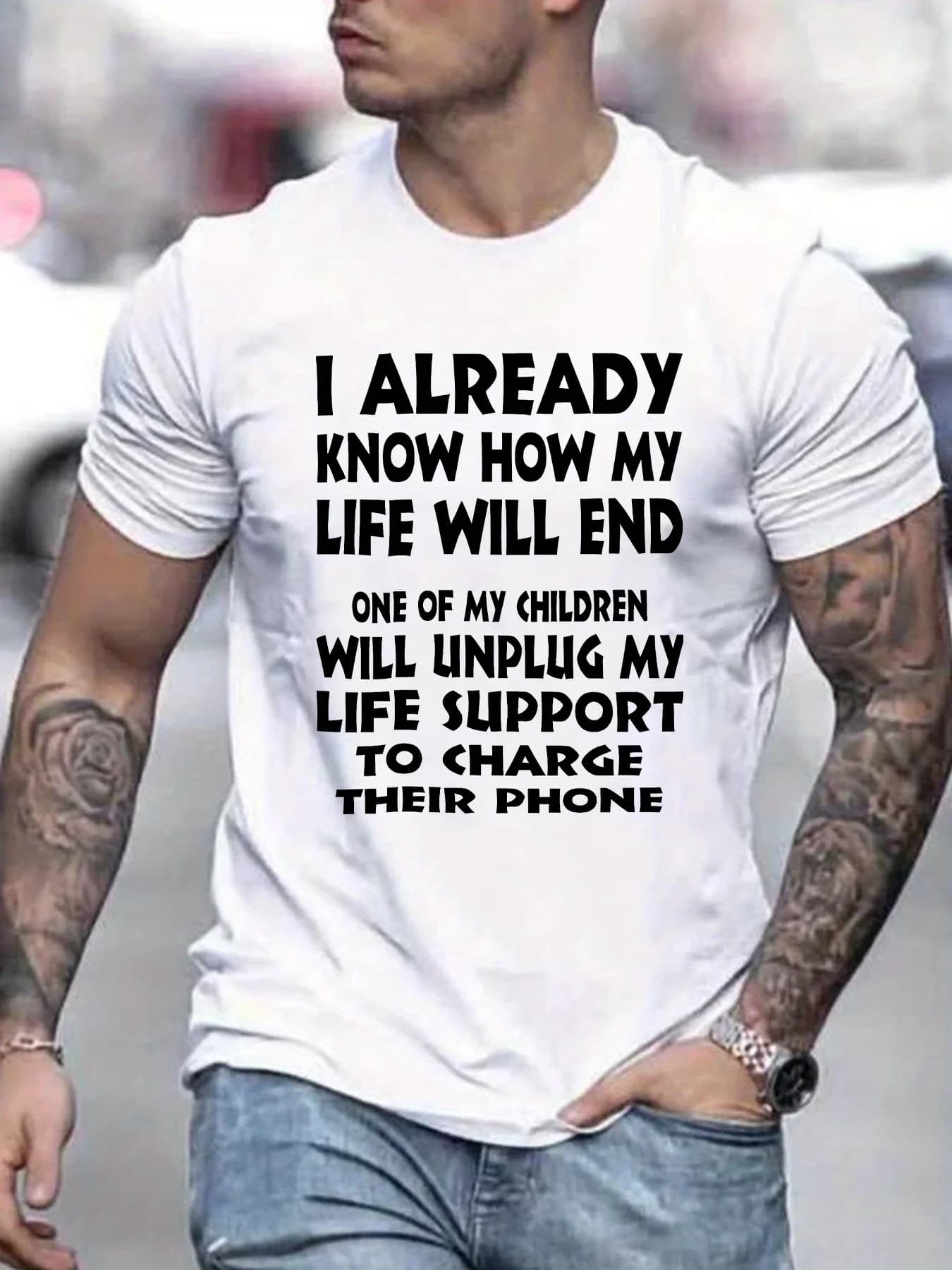 T-shirt divertente per smartphone da uomo di moda girocollo manica corta T-shirt unisex streetwear top 2026 pullover grafici