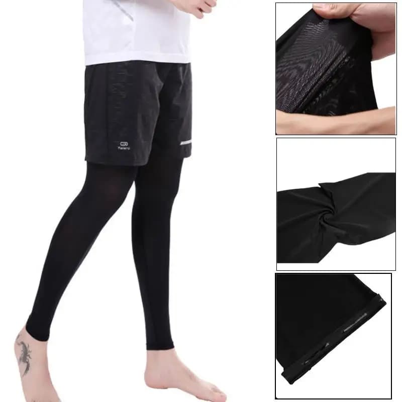 Manicotti a compressione per gambe, supporto lungo per ginocchio, protezione per basket, calcio, pallavolo, ciclismo, uomo e donna