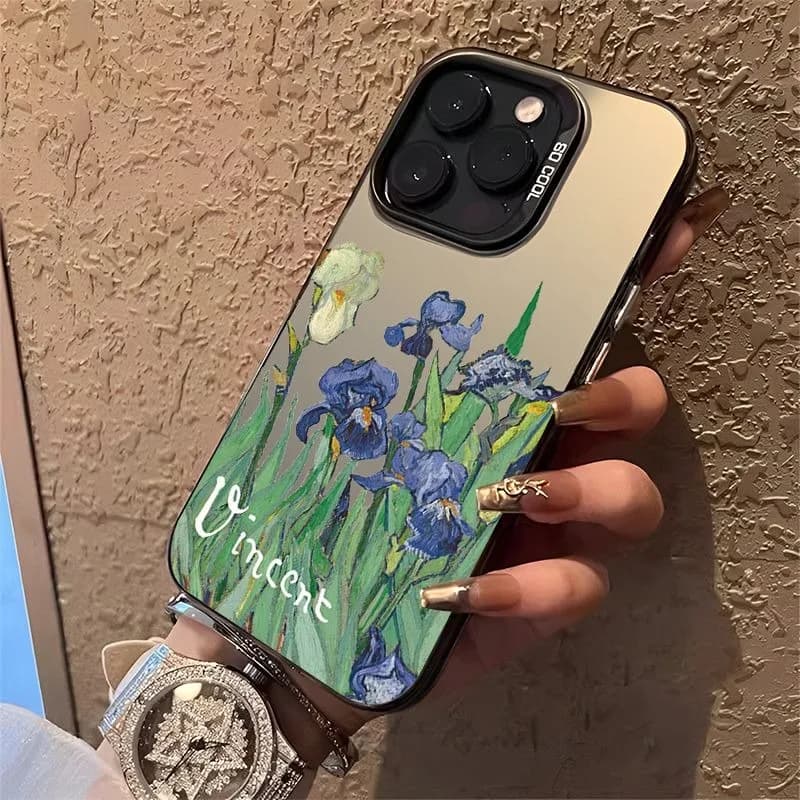 Van Gogh Irises Oil Painting Case For Samsung S20 S21 S22 Plus S23 S24 FE S25 S26 Note 20 Ultra Famous Painting Van Gogh Case