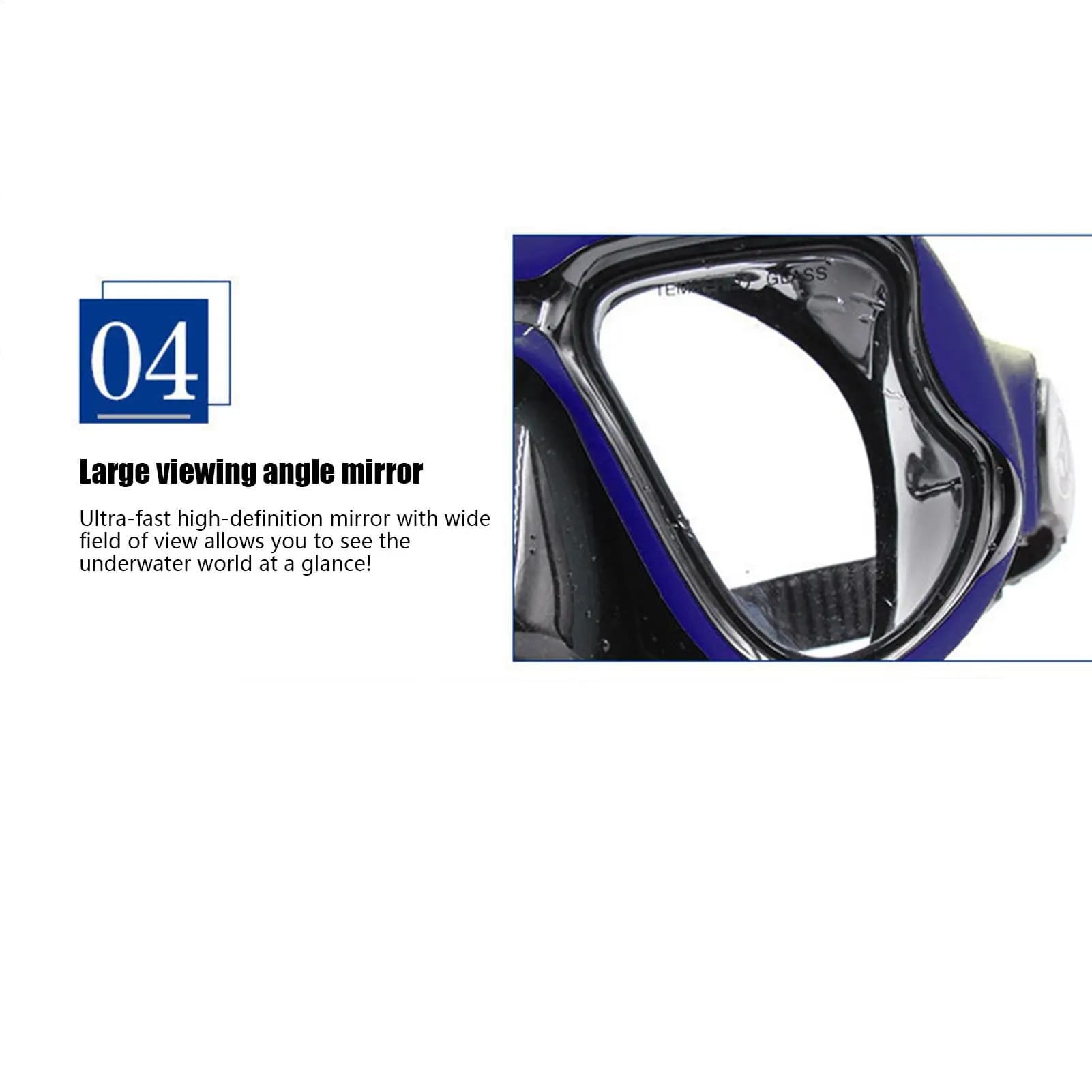 Swimwear with Nose Covers Diving Occhialini 180 Clear Vision Snorkeling Occhialini Snorkeling Masks Pool Occhialini