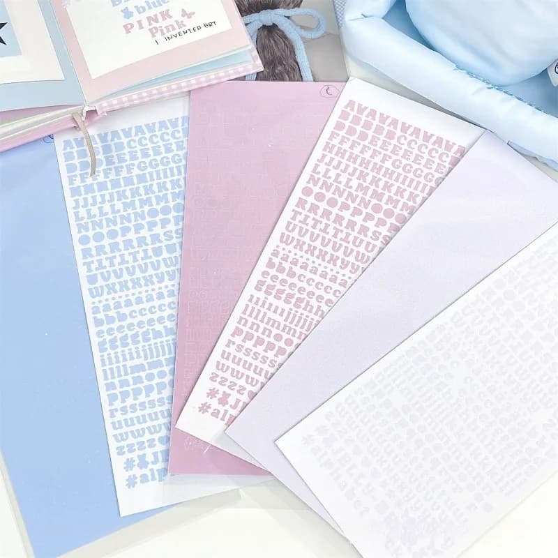1Pc Candy Color 26 English Letters Mini Stationery Stickers for Student Scrapbook Journal Notebook DIY Decor