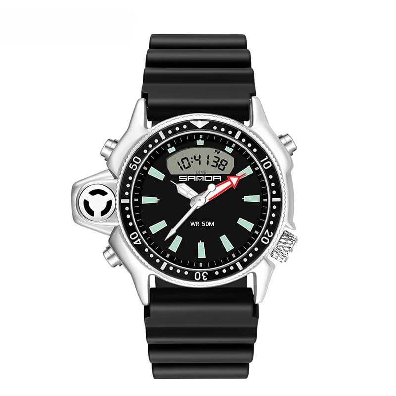 CQ346 New European And American Big Dial Outdoor Sports Men's Watch Waterproof Quartz Watch Fashion Gift, Watches For Men