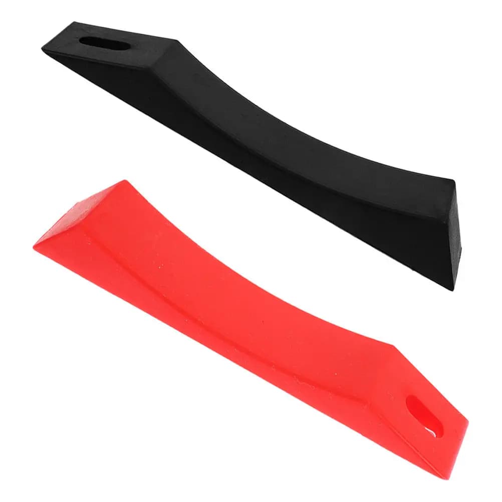 2Pcs Barbell Silicone Pad Black Red Deadlift Jack Alternative Weight Plate Loader Cushion Noise Reduction Gym Protective