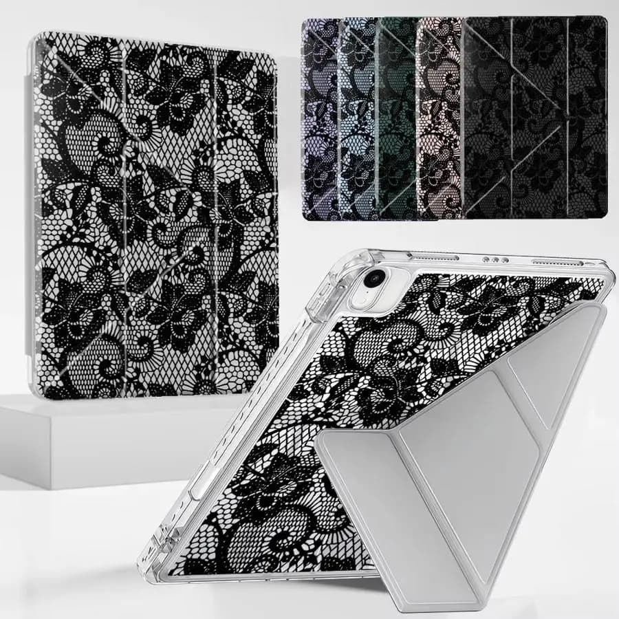 Custodia per Tablet con Motivo Floreale Mandala per iPad Air 4 5 M3 M2 1 2 M4 11 pollici Pro 11a 10a 9a 8a 7a generazione 12.9 pollici Mini 6 7 Pro 2025 Y-Fold