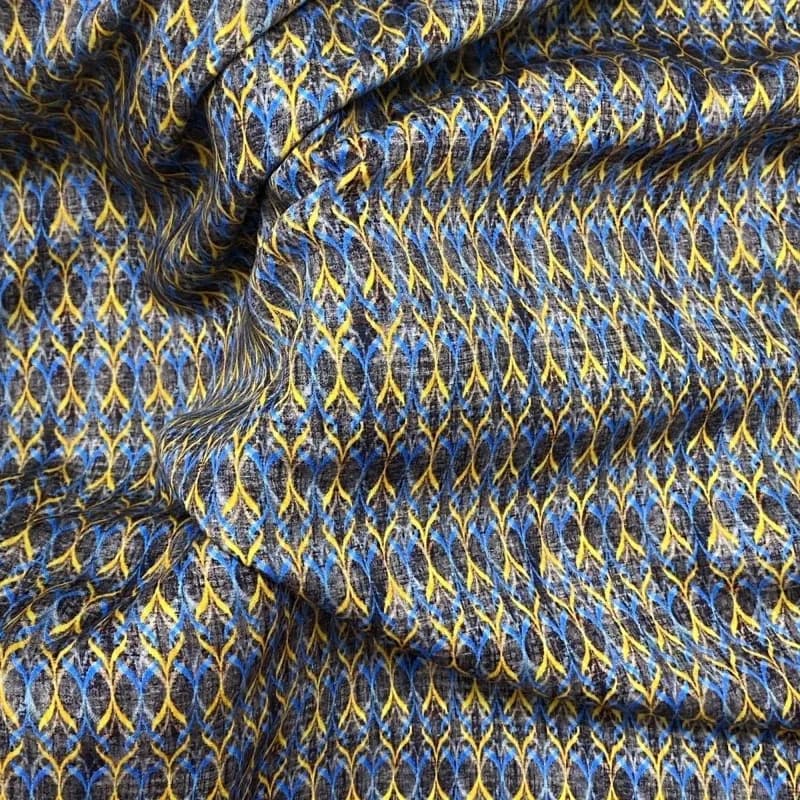 Raso Xiangfu Tessuto di cotone di seta acetato Blu Grigio Abito Qipao Pigiama Estate Fresco Liscio Morbido Abbigliamento di lusso Tessuto di moda