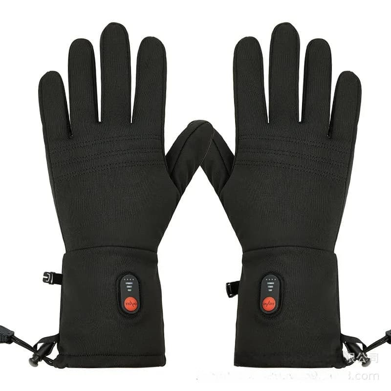 Guanti da sci unisex ricaricabili Guanti invernali impermeabili per uso quotidiano con riscaldamento antivento per guanti da ciclismo confortevoli