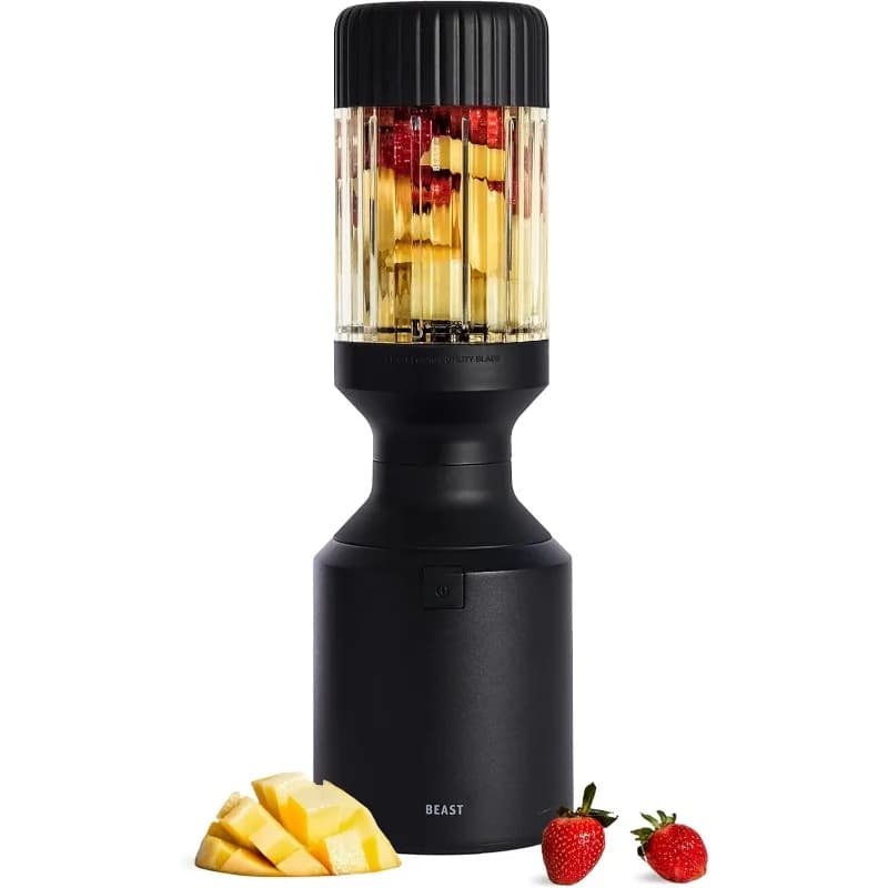 Beast Mega 1200 Premium | Frullati, soft drinks, sauces, dressings, soups | Includes extra covers and reed system (black)