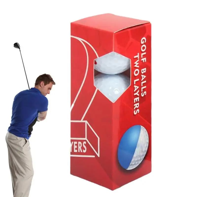Set di palline da golf 3 palline da golf a lunga distanza per il corso Attrezzatura portatile di controllo preciso Principianti Uso quotidiano Sostituzione per