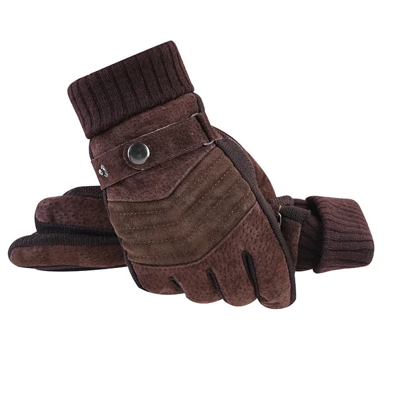 Guanti da moto invernali per uomo donna Guanti da ciclismo antiscivolo con touch screen in pelle calda resistente al vento e al freddo
