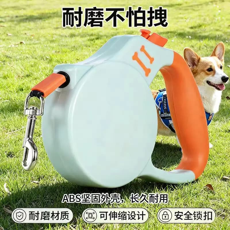 Guinzaglio Retrattile per Cani e Gatti di Piccola e Media Taglia, Guinzaglio Automatico Estensibile 3M, Resistente e Anti-Rottura per Passeggiate