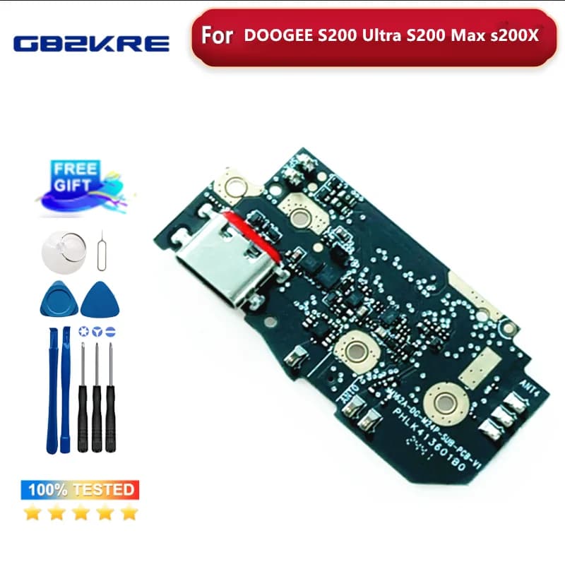 Scheda USB Originale per Doogee S200 S200X S200 Ultra S200 Max S200 Plus - Connettore Dock per Ricarica USB e Microfono